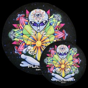 Pulsar DabPadz Round Dab Mat ""Psychedelic Alien""
