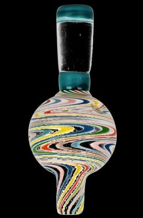 Multi-color Zig Zag Pattern Carb Cap