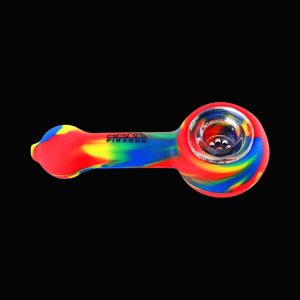 Piranha Silicone Hand Pipe with Glass Bowl