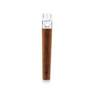 Ryot Wooden One Hitter With Glass Tip - 12mm / Walnut