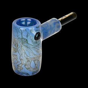 Pulsar Inside Print Glass Mini Hammer Bubbler - Octopus