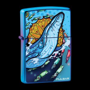 Pulsar ""Psychedelic Whale"" Zippo Lighter