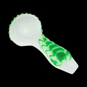 Glow in the Dark Scorpion Spoon Pipe
