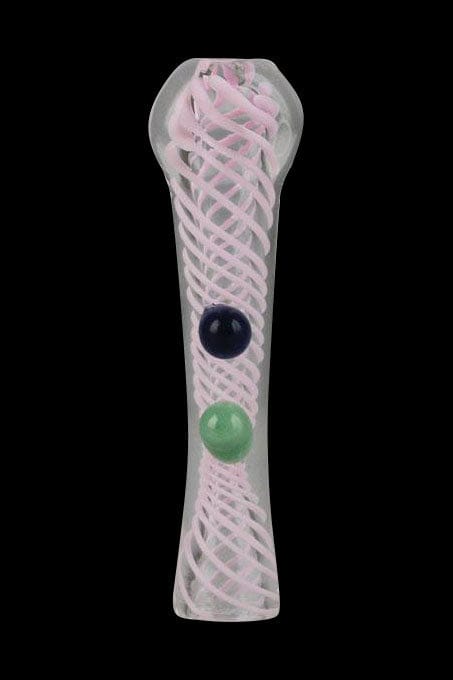 ""We Remote"" Spiral Glass Chillum