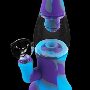 Cloud 8 Lava Lamp Silicone & Glass Water Pipe
