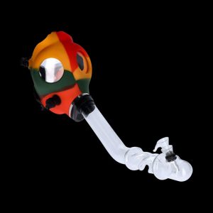 Silicone Gas Mask Bong with Twisted Tube