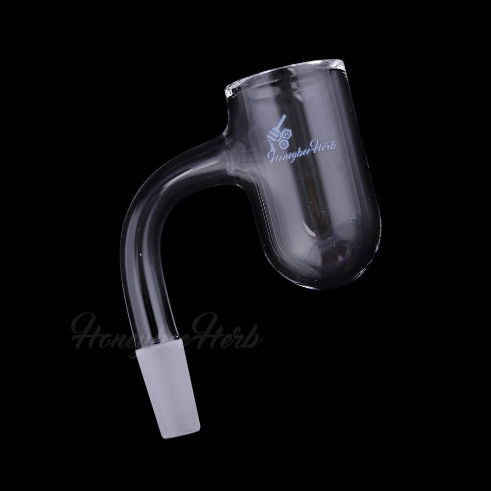 Honey Bevel Deep Bowl Quartz Banger - 90° Degree | Bl - 10mm / Male