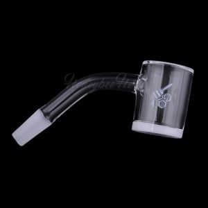 HONEY & MILK BEVEL QUARTZ BANGER - 45Â° DEGREE | YL - 10mm / Male