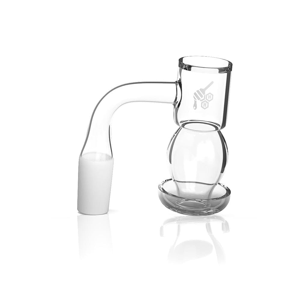 HONEYSUCKLE BUBBLE QUARTZ BANGER - 90° DEGREE | YL - 14mm / Male