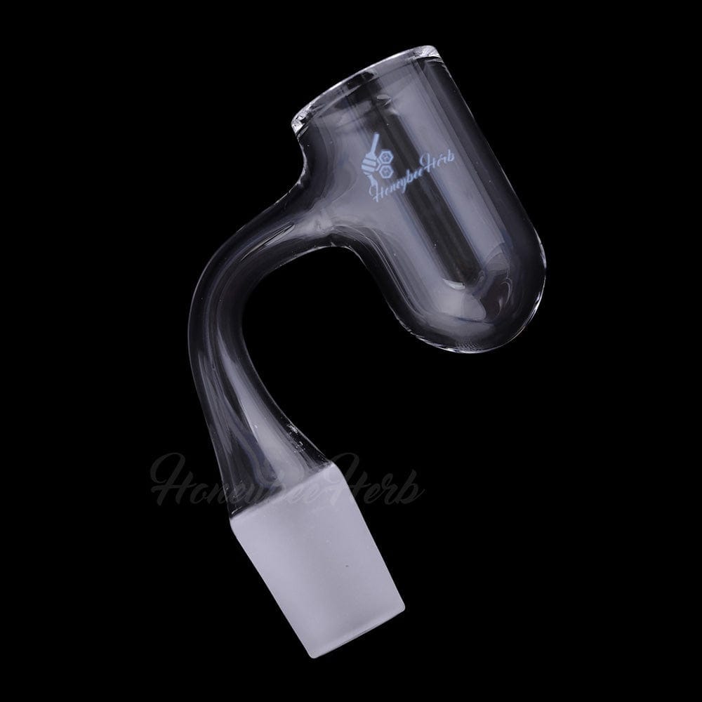 Honey Bevel Deep Bowl Quartz Banger - 90° Degree | Bl - 18mm / Male
