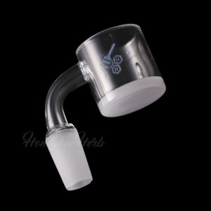 HONEY & MILK XL BEVEL QUARTZ BANGER - 90° DEGREE | YL - 14mm / Male