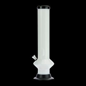 Acrylic Straight UFO Base Bong with Carb Hole