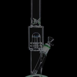 Straight Ice Bong with Double Showerhead Perc
