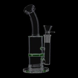 Glass Bubbler with HoneyComb Disc Perc