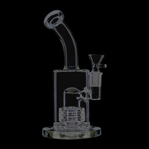 Glass Bubbler with Slitted Drum Perc