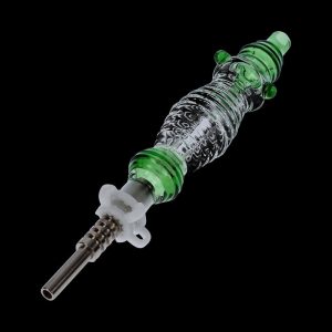 Colored Glass Nectar Collector with Titanium Nail