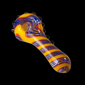 Crush Crayon Twists Pipe w/ Screen & Black Dots
