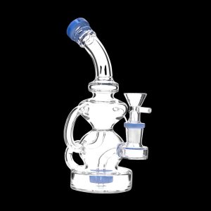 HB King Hourglass Tubed Perc Water Pipe