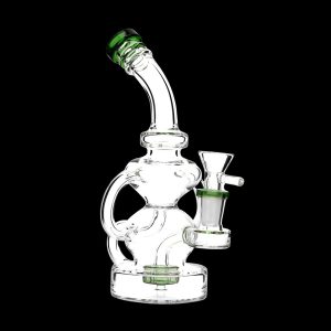 HB King Hourglass Tubed Perc Water Pipe