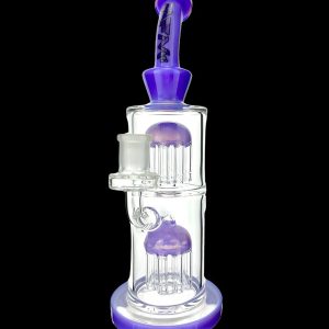 AFM Glass Double Tower Tree Colored Glass Water Pipe