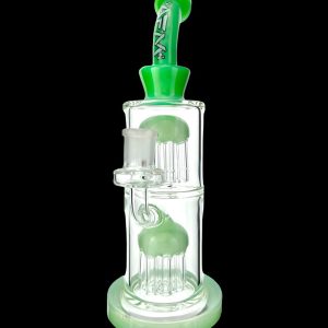 AFM Glass Double Tower Tree Colored Glass Water Pipe