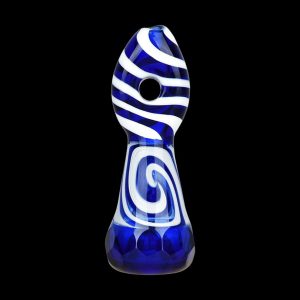 Liquid Vortex Gem Faceted Chillum