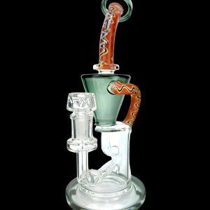 AFM Glass Drain Recycler Reversal Inline Water Pipe