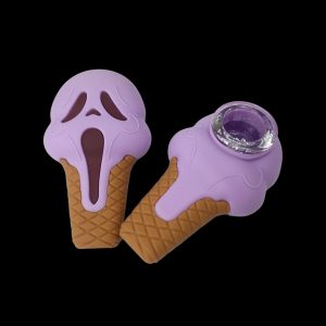 Cloud 8 Ghost Face Ice Cream Silicone Hand Pipe