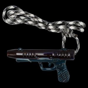 Peaselburg Glass Glock One Hitter on Necklace Cord