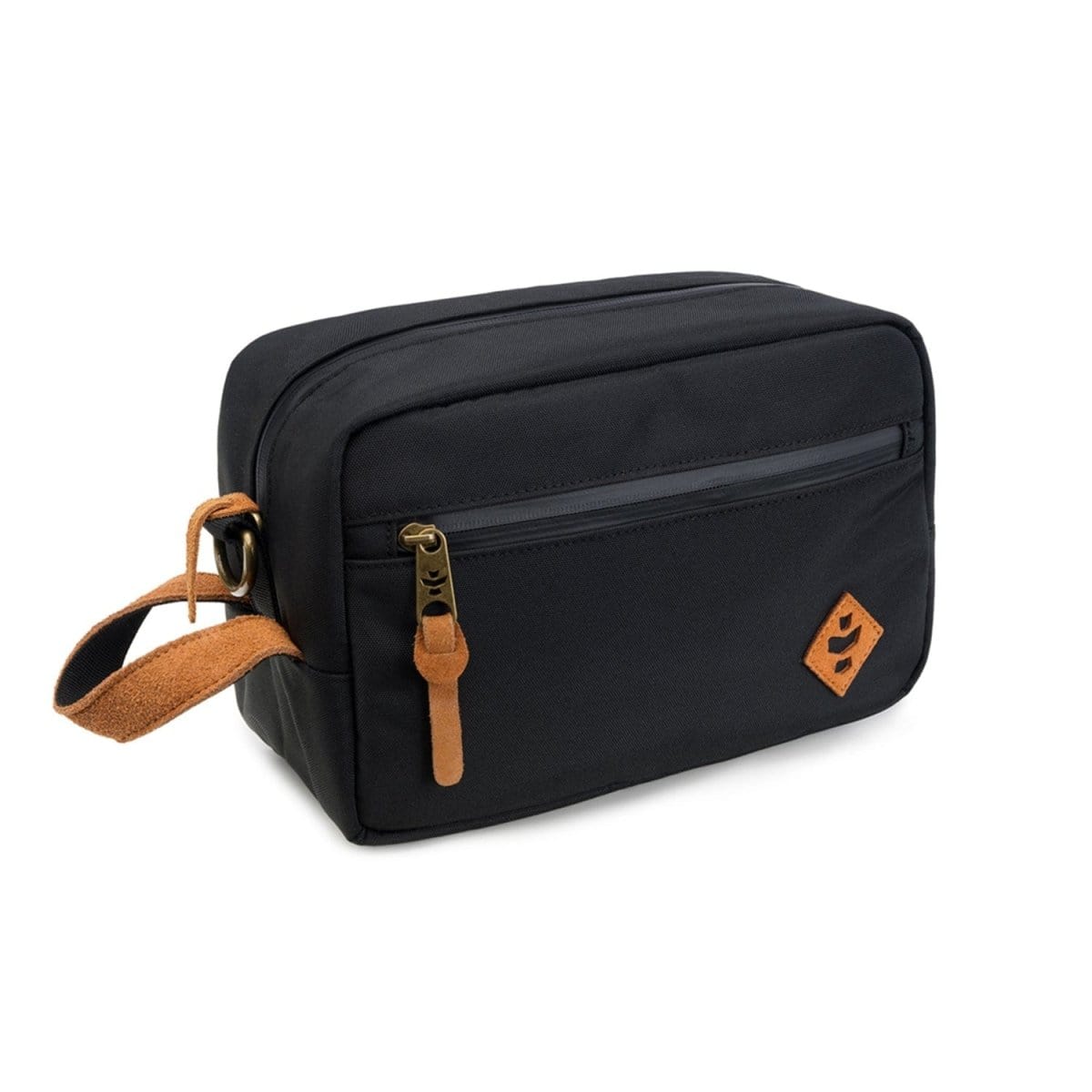 revelry supply travel bag black the stowaway smell proof toiletry kit 951464293