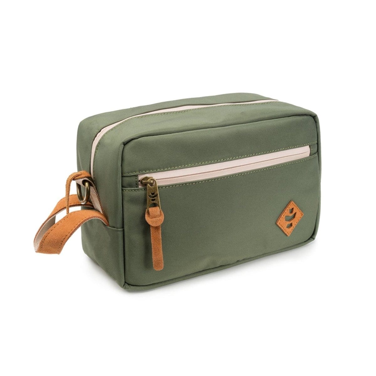 revelry supply travel bag green the stowaway smell proof toiletry kit 951464302