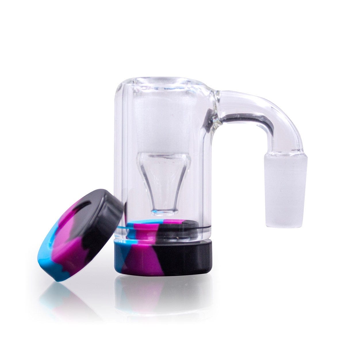 the stash shack reclaim catcher 90 degree 14mm male to 14mm female silicone container reclaim catcher 1042639151