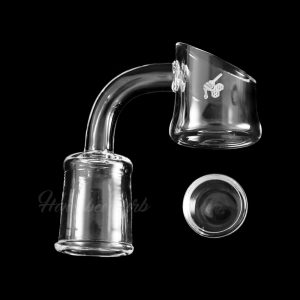 Honeybee Herb Honey Cup Quartz Banger - Yellow Line