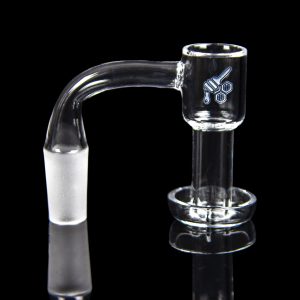 Honeybee Herb Honeysuckle Bevel Quartz Banger - Yellow Line