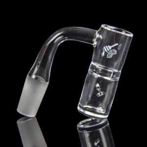Honeybee Herb Honey Well Quartz Banger - Yellow Line
