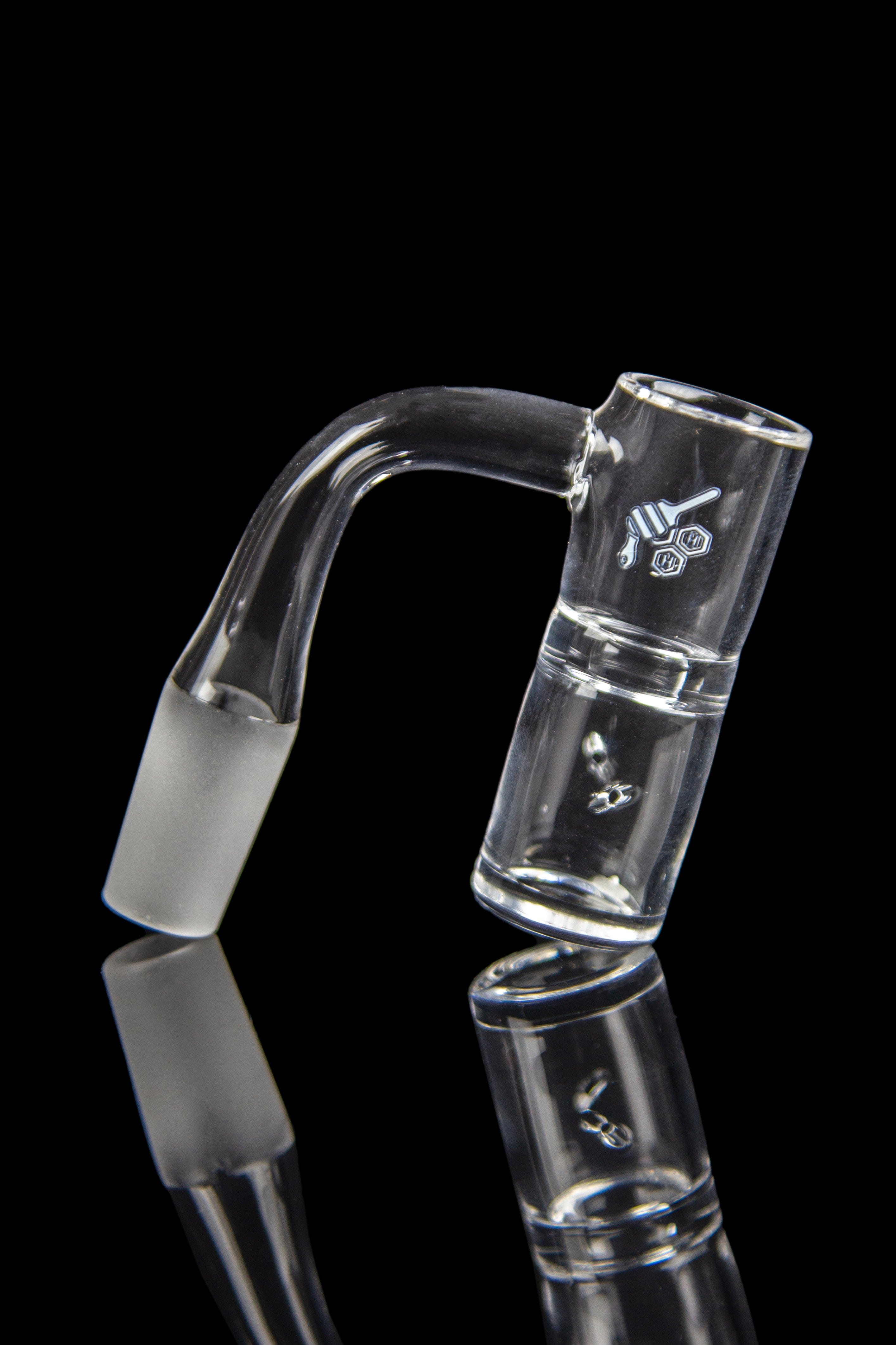 Honeybee Herb Honey Well Quartz Banger - Yellow Line