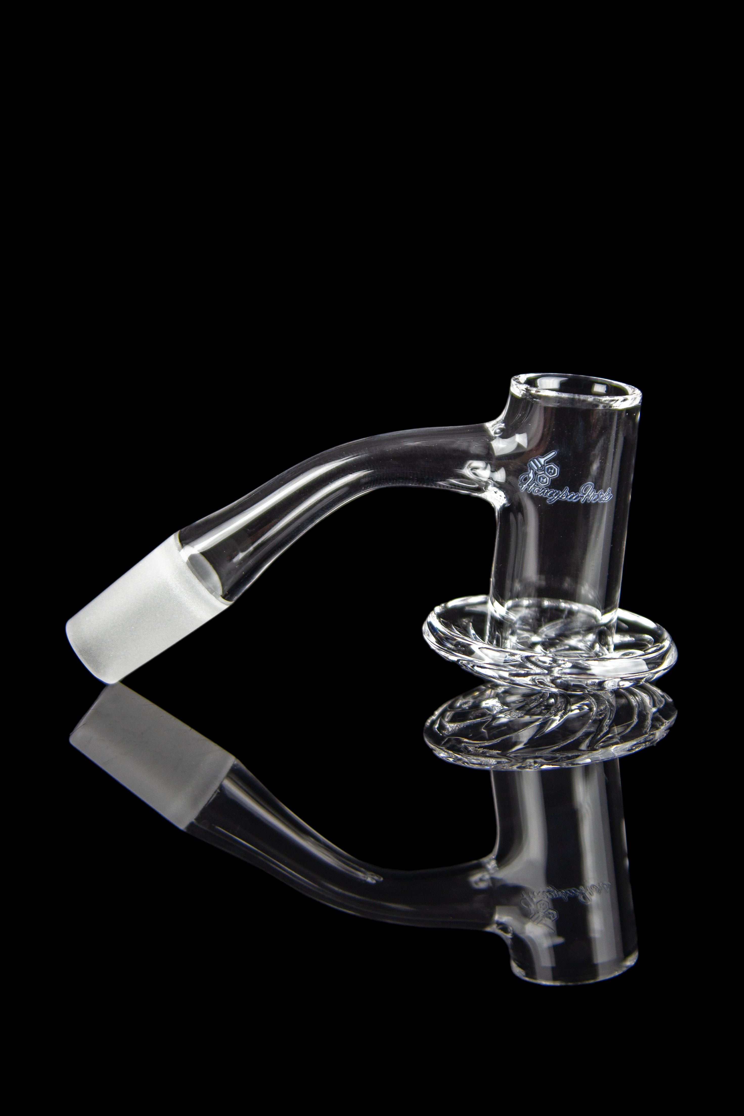 Honeybee Herb Beehive Quartz Banger - Black Line