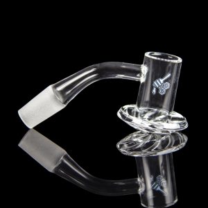 Honeybee Herb Beehive Quartz Banger - Yellow Line