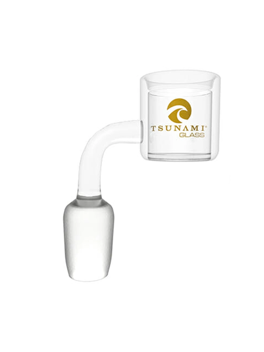 Tsunami Clear Thermal Quartz Banger with Carb Cap 10MM Male