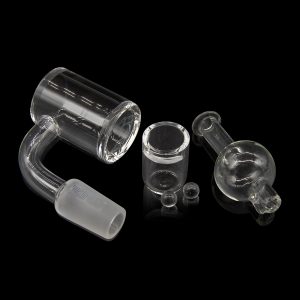 Glasshouse Flat Top Quartz Banger - Fire Set