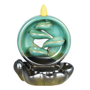 Sacred Shadows Ceramic Backflow Incense Burner - 5.5""