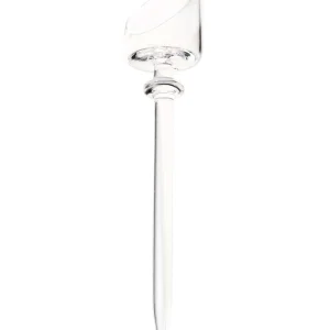 Clear Quartz Banger Carb Cap With Long Top Handle