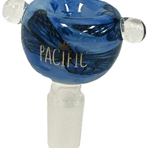 Cobalt Pacific Assorted Watercolor Designed 14MM Male Bowl With 2 Side Beads