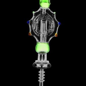 Cosmic Turtle Perc Glass Honey Straw Collector