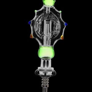 Cosmic Turtle Perc Glass Honey Straw Collector
