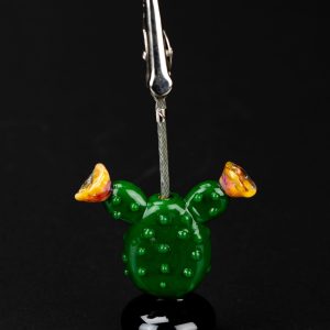 Empire Glassworks Bunny Ears Cactus Alligator Clip