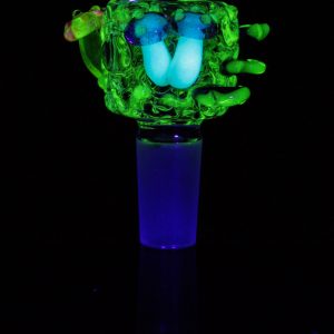 Empire Glassworks ""Cozmic Critters"" UV Reactive Bowl Piece