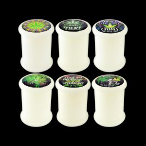 Glow in Dark Silicone Stash Jar - Random 6 Pack