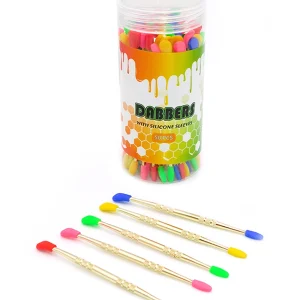 Metal Dabber With Colored Silicone Sleeves Tip