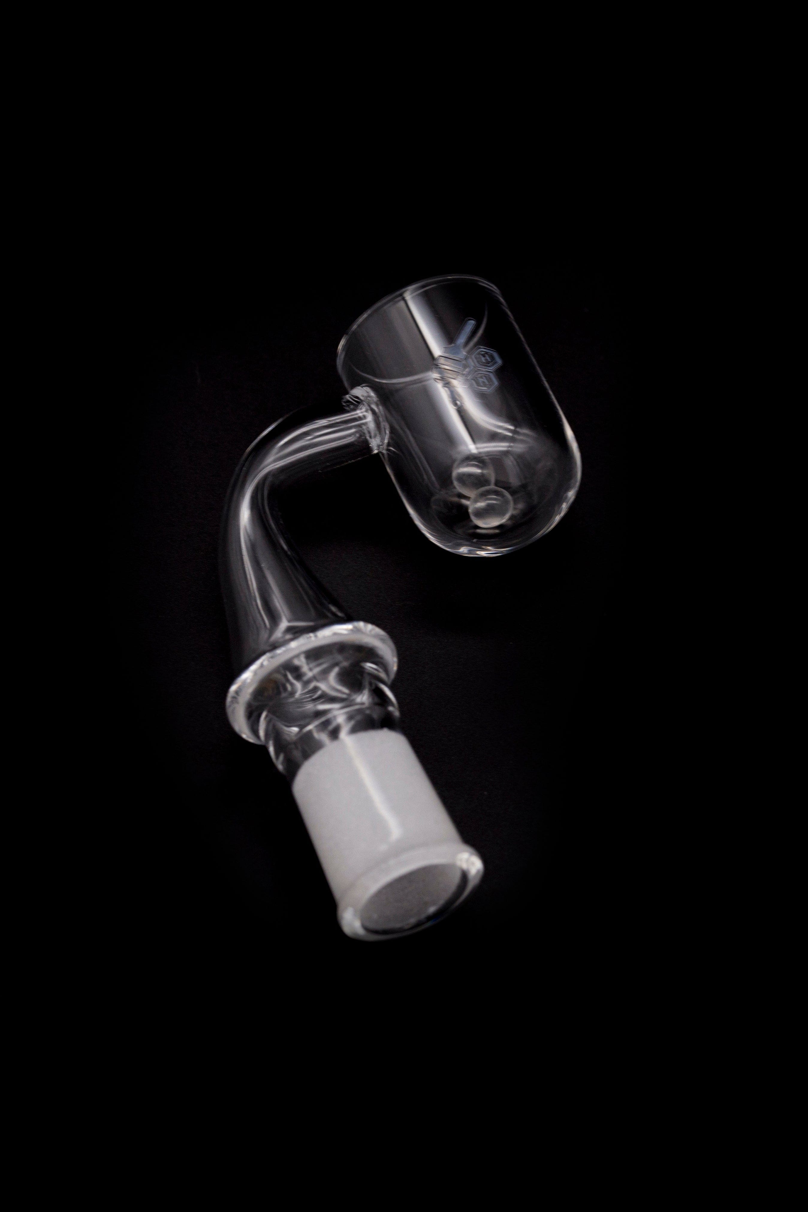 Honeybee Herb Honey Cyclone Quartz Banger - Yellow Line